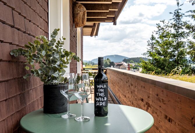 Stuub Hinterzarten Familienzimmerl Balkon Aussicht 4